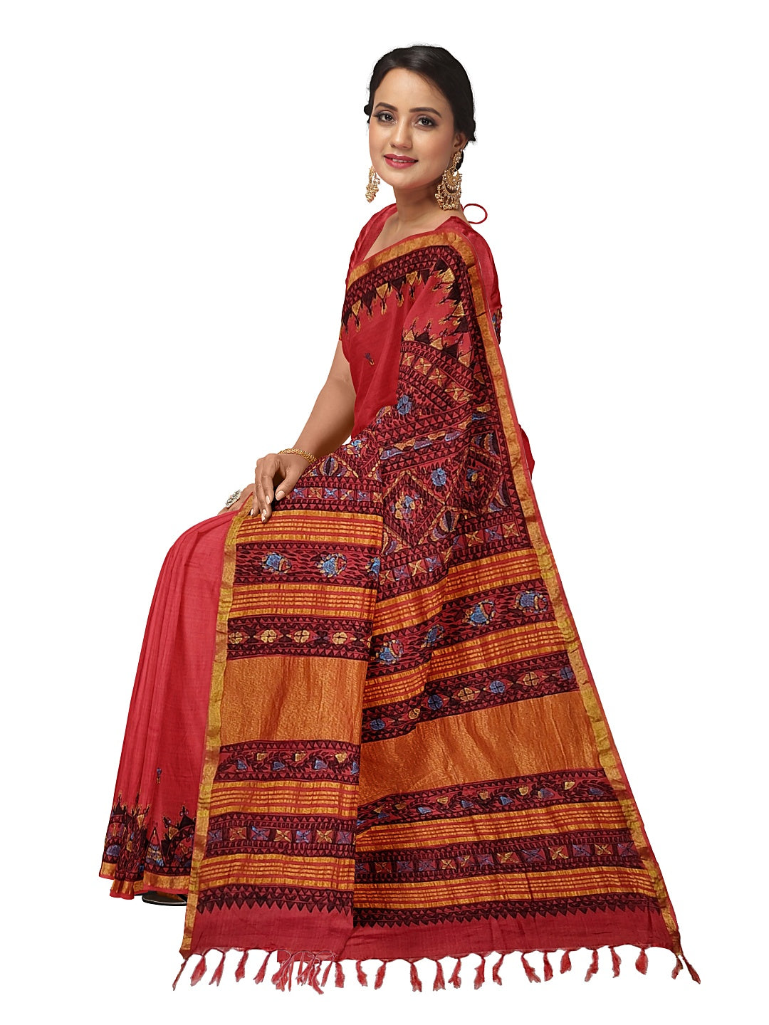 Dancing Doll on Cotton Silk – Grace in Every Move